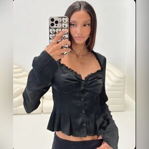 Princess Polly silk blouse